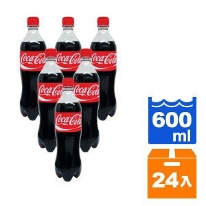 可口可樂 600ml (24入)/箱【康鄰超市】