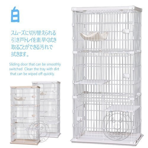 【培菓幸福寵物專營店】日本IRIS》PWCR-963木質貓籠93*63*178cm(兩色) product thumbnail 4