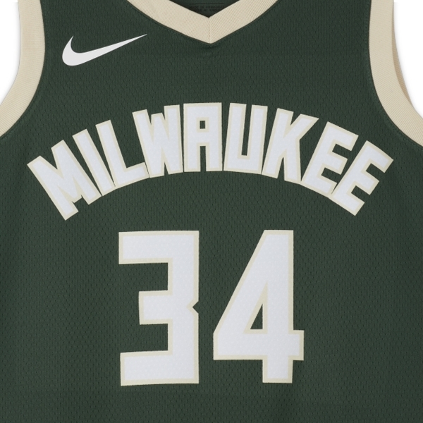 NIKE Milwaukee Bucks 男裝 背心 球衣 籃球 公鹿隊 希臘怪物 字母哥 Giannis 綠【運動世界】CW3672-329 product thumbnail 5