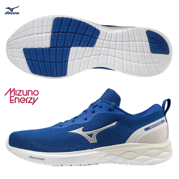 MIZUNO WAVE REVOLT 男鞋 慢跑 路跑 ENERZY中底 回彈 耐磨 藍【運動世界】J1GC208105
