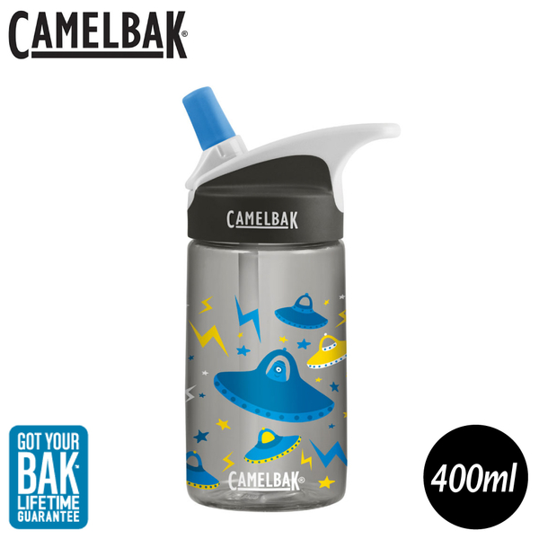 【CamelBak 美國 400ml eddy兒童吸管運動水瓶《飛碟探險》】1274001040/水壺/隨身瓶