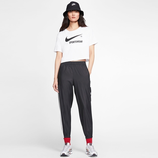 【現貨】Nike Sportswear 女裝 長褲 風褲 休閒 訓練 梭織 黑【運動世界】CJ7347-010 product thumbnail 4