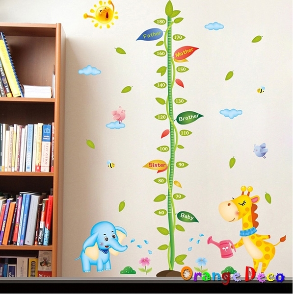 壁貼【橘果設計】樹藤身高尺 DIY組合壁貼 牆貼 壁紙 室內設計 裝潢 無痕壁貼 佈置