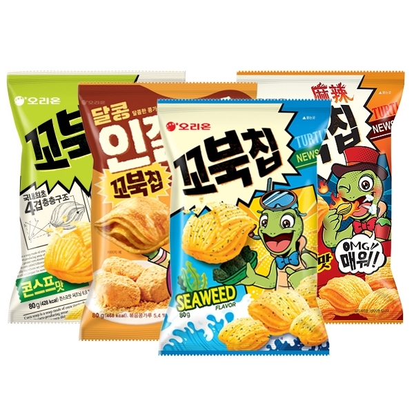 韓國 好麗友 烏龜玉米脆餅(80g) 款式可選【小三美日】 進口／零食／團購 product image 1