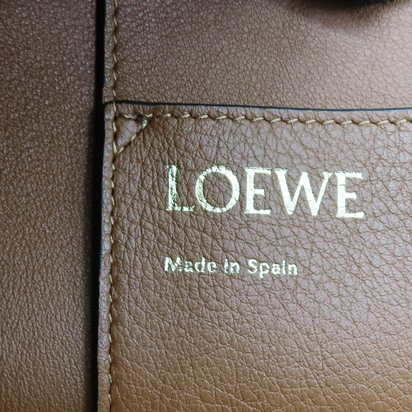 【二手名牌BRAND OFF】LOEWE 羅威 白色 LOGO 米色 帆布 兩用包 product thumbnail 6