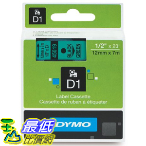 [美國直購] DYMO 45019 Standard D1 Self-Adhesive Polyester Tape for Label Makers 1/2 inch x 23 標籤紙