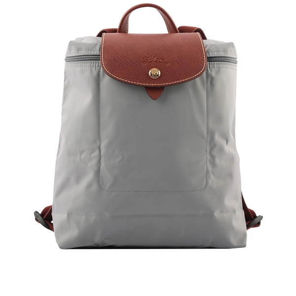 【LONGCHAMP】LE PLIAGE尼龍折疊後背包(灰色) L1699 089 P51