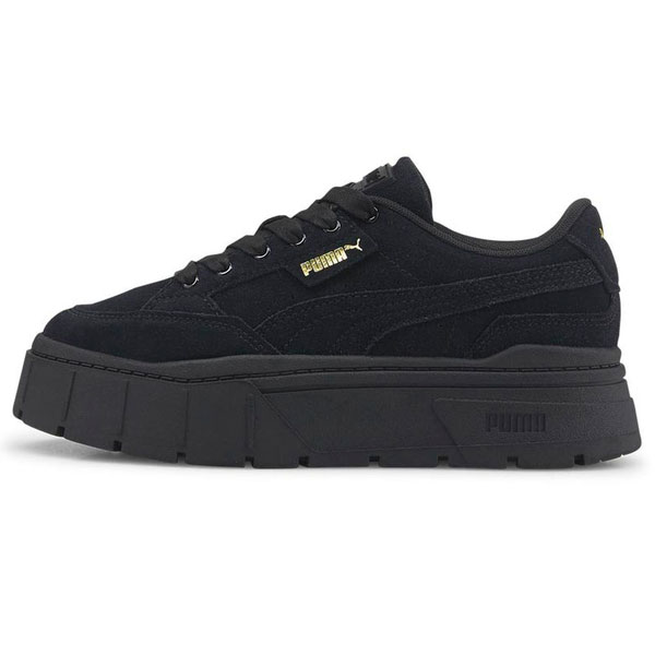 PUMA Mayze Stack Suede 女鞋 休閒 厚底 增高 麂皮 黑 38398301 product thumbnail 2