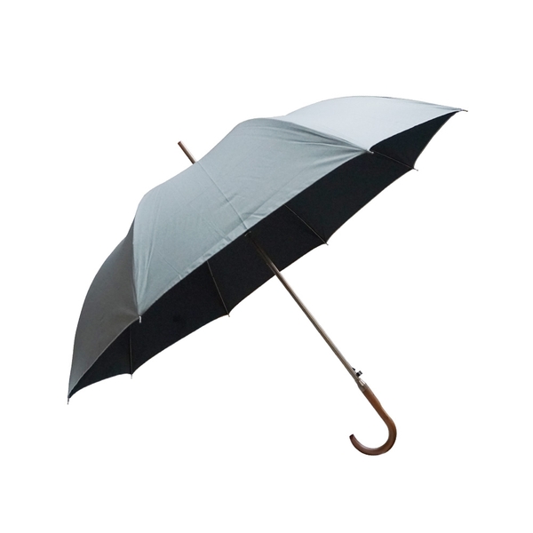 雨傘 陽傘 萊登傘 抗UV 自動直傘 大傘面120公分 防曬 Leotern 銀色在外 product thumbnail 2