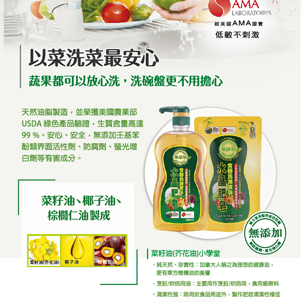 南僑水晶肥皂食器洗碗精1000ml product thumbnail 3