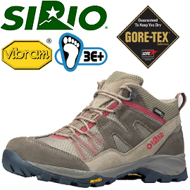 【SIRIO 日本GORE-TEX 女款 中筒登山鞋 棕紅】PF156/VIBRAM黃金大底/休閒鞋/運動鞋/非Merrell