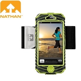 【NATHAN 美國 IPHONE 手臂環 綠黑】NA4921NEB/iPhone/矽膠/手臂套