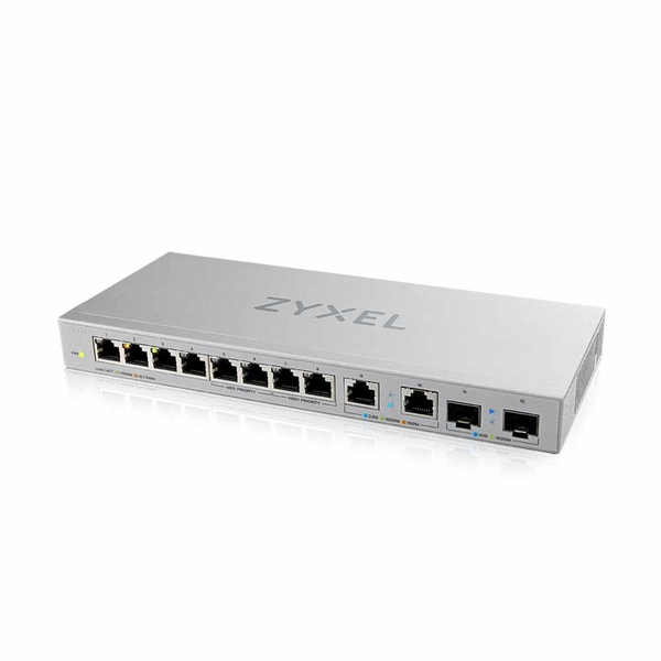 Zyxel合勤 XGS1010-12 無網管型12埠+2埠SFP 10G光纖 Multi-Gigabit乙太網路交換器 (鐵殼) product thumbnail 2
