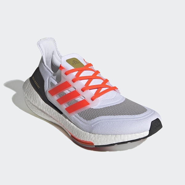 ADIDAS ULTRABOOST 21 男鞋 慢跑 Boost 中底 避震 透氣 馬牌底 白 紅【運動世界】FZ1925 product thumbnail 3