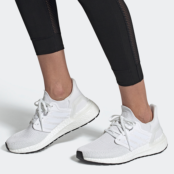 Adidas ULTRABOOST 20 女鞋 慢跑 襪套 避震 針織 透氣 輕量 白【運動世界】 EG0713 product thumbnail 3