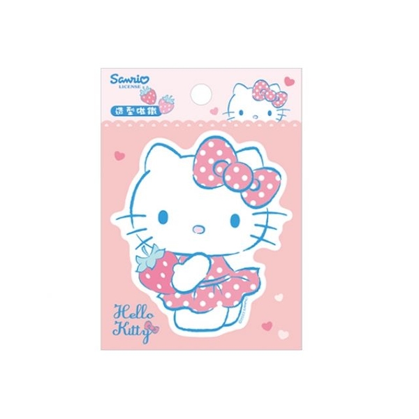 小禮堂 Hello Kitty 造型磁鐵 (草莓款) 4713752-407114