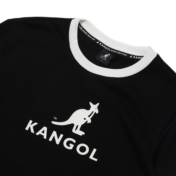 KANGOL 短袖 短T 袋鼠 黑 滾白邊 大LOGO 男 (布魯克林) 6125101420 product thumbnail 3