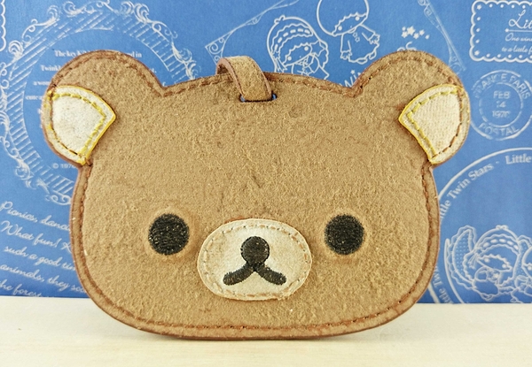 【震撼精品百貨】Rilakkuma San-X 拉拉熊懶懶熊~真皮_姓名吊牌