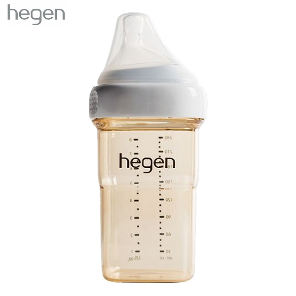 hegen 金色奇蹟 PPSU 多功能方圓型寬口奶瓶 新加坡 小金奶瓶 240ml 單瓶組 0083