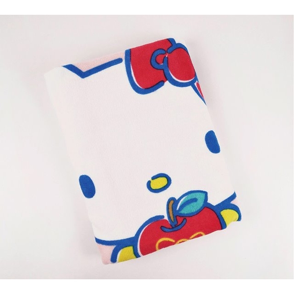 小禮堂 Hello Kitty 棉質浴巾 70x140cm (粉拿蘋果款) 4711198-672974 product thumbnail 3
