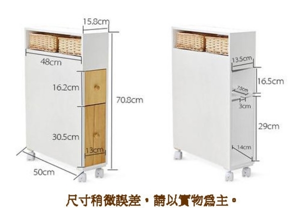 【麗室衛浴】發泡板移動儲物櫃 浴室小空間置物櫃 防潮落地收納櫃 LS-021