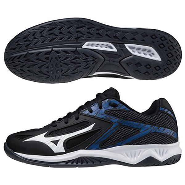 MIZUNO THUNDER BLADE 3 男鞋 排球 輕量 2.5E寬楦 黑藍【運動世界】V1GA217010 product thumbnail 2