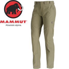 【MAMMUT 長毛象 女款 Hiking Pants 休閒長褲〈白雲石灰〉】1020-11240/春夏款/排汗長褲/登山褲