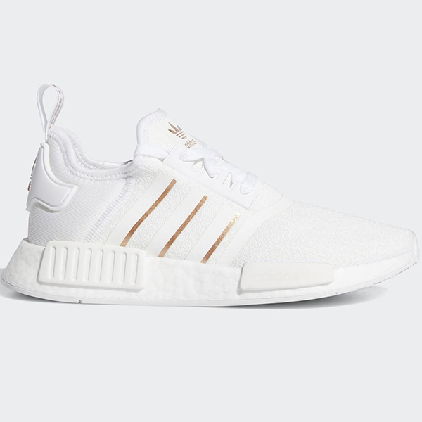 ADIDAS NMD_R1 女鞋 慢跑 休閒 BOOST 襪套 透氣 白 金【運動世界】FW6434