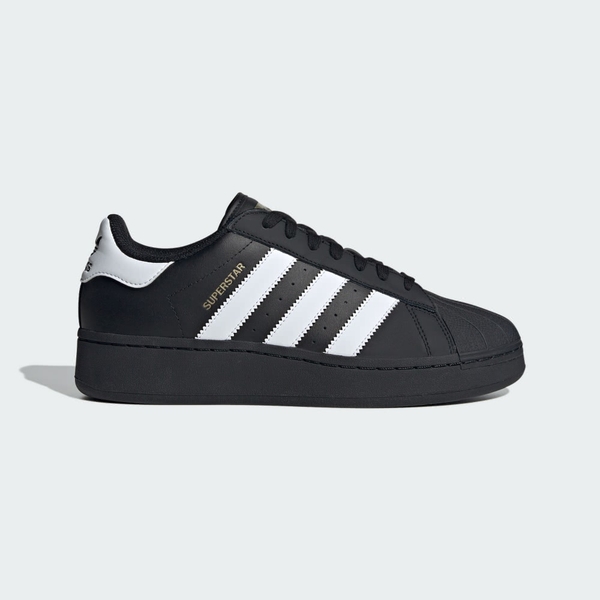 Adidas Superstar XLG 女 休閒鞋 厚底 復古 三葉草 貝殼頭 金標 穿搭 黑 IG9777