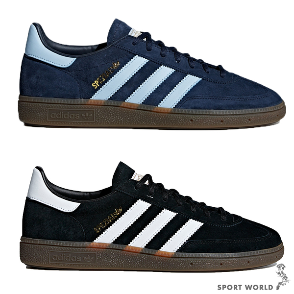 Adidas 休閒鞋 男鞋 女鞋 麂皮 HANDBALL SPEZIAL 藍/黑【運動世界】BD7633/DB3021