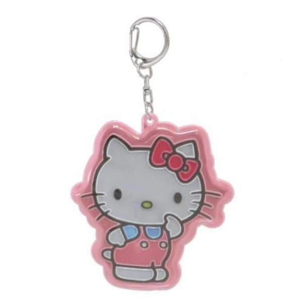 小禮堂 Sanrio 三麗鷗 反光姓名吊飾鑰匙圈 (全身款) Kitty 小麥粉 product thumbnail 2