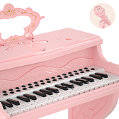 兒童鋼琴 37鍵電子琴 可直立可平面贈麥克風 鋼琴椅 琴譜 音樂學習玩具JoyBaby
