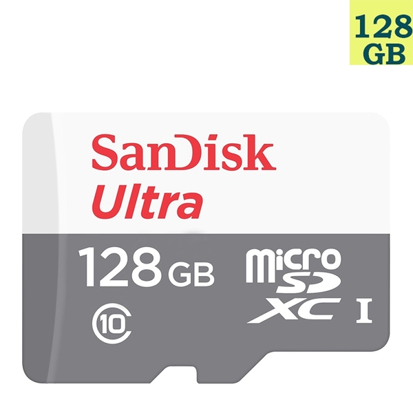 SanDisk 128GB 128G microSDXC【100MB/s 灰】Ultra microSD micro SD SDXC UHS Class 10 C10 SDSQUNR-128G 手機記憶卡