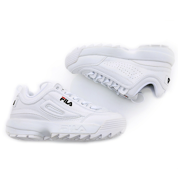 【現貨】FILA DISRUPTOR II 女鞋 老爹鞋 鋸齒鞋 休閒 厚底 增高 皮革 白【運動世界】4-C608V-125 product thumbnail 5