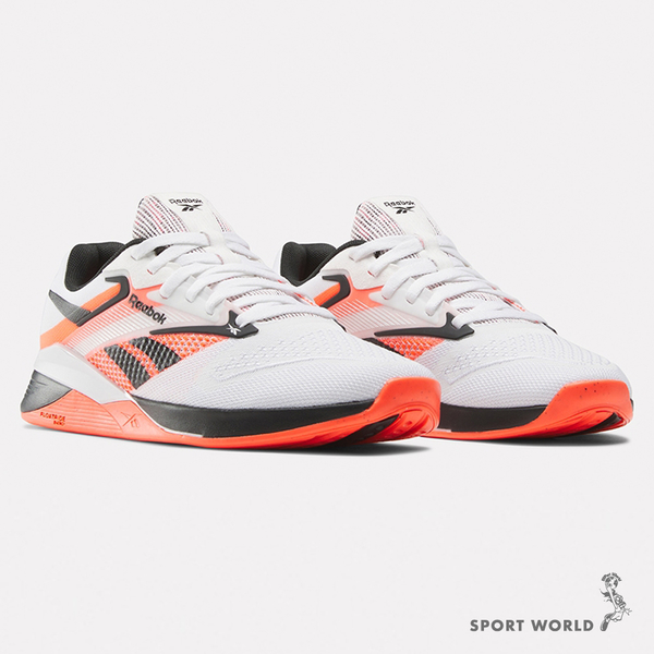 Reebok 女鞋 訓練鞋 健身 重訓 緩衝 NANO X4 白橘【運動世界】100074187 product thumbnail 3