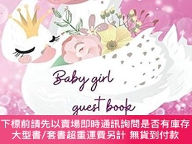 二手書博民逛書店英文原版Baby罕見girl guest book: Adorable baby girl guest book