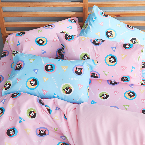 床包被套組 / 雙人【熊本熊樂園-兩色可選】含兩件枕套 高密度磨毛布 戀家小舖台灣製ABF212