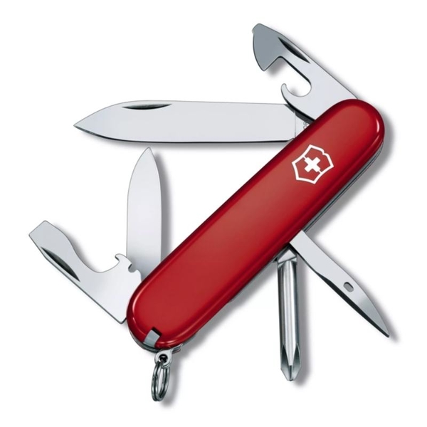 【Victorinox 瑞士維氏】瑞士刀 TINKER 12用刀 91mm-紅(1.4603)