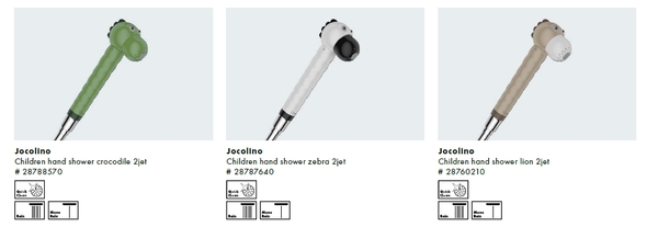 【麗室衛浴】德國HANSGROHE Jocolino 三段鳥頭綠色造型手持蓮蓬頭 28788570