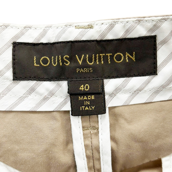 【二手名牌BRAND OFF】LOUIS VUITTON LV 路易威登 卡其色 綿 Chino 短褲 40 160/74A product thumbnail 3