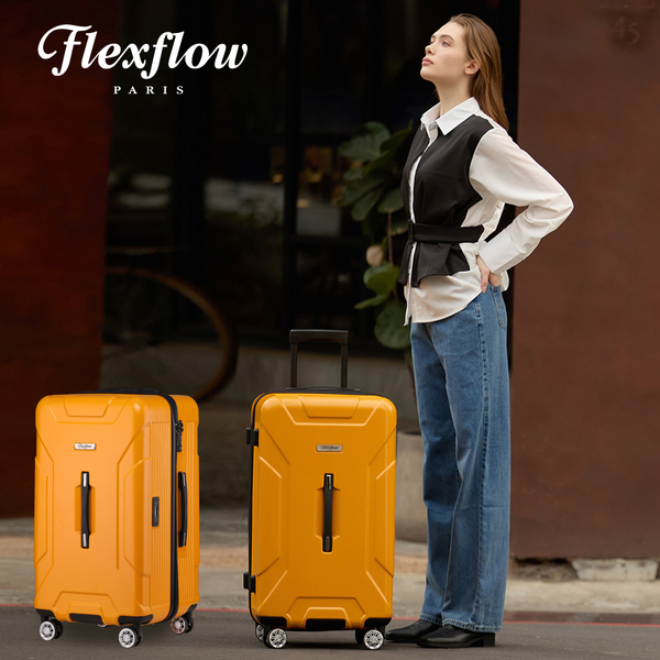 Flexflow 大黃蜂黃 29型 特務箱 智能測重 防爆拉鍊旅行箱 南特系列 29型行李箱【官方直營】 product thumbnail 7