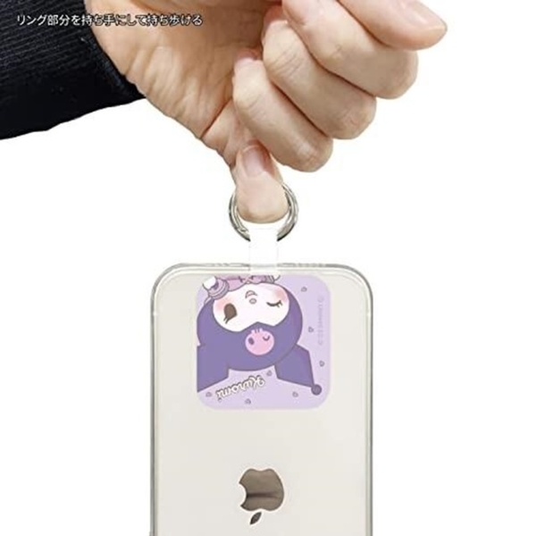 小禮堂 酷洛米 方形手機扣環 (紫眨眼款) 4550213-537795 product thumbnail 4