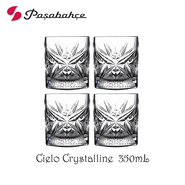 【Pasabahce】Cielo Crystalline 絢麗系列 水晶雕花酒杯 350mL 水晶玻璃 威杯