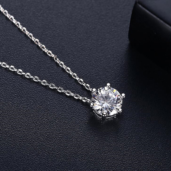 【BRILLMOND JEWELRY】GIA 50分18K金經典六爪鑽墜(H/I1 18K白金台+鍊) product thumbnail 4