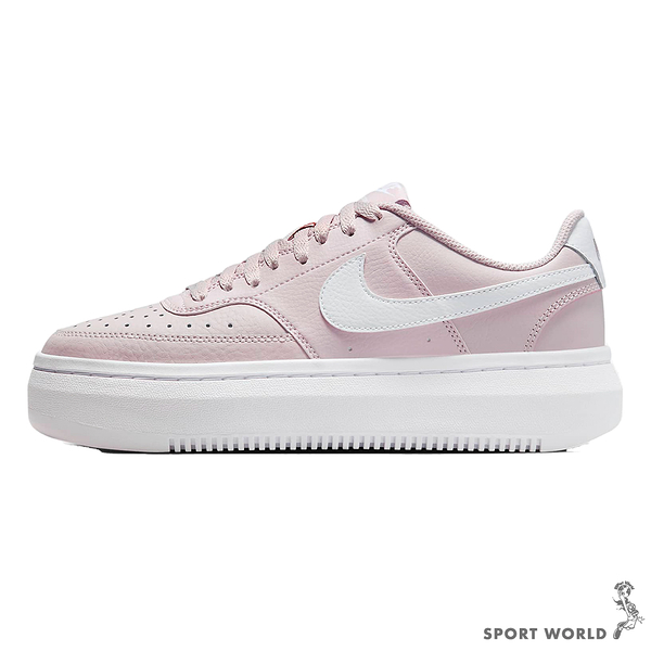 Nike 女鞋 休閒鞋 Court Vision Alta 厚底 增高 粉白【運動世界】DM0113-005