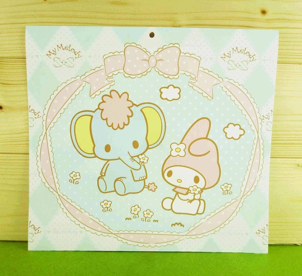 【震撼精品百貨】My Melody 美樂蒂~雙面卡片-藍大象