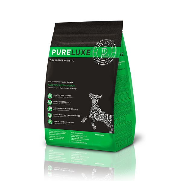 【力奇】PureLUXE 循味 天然無穀犬糧-室內幼犬(火雞肉&豌豆) 400g 超取限10包 (A001F01) product thumbnail 2