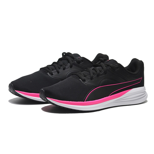 PUMA 慢跑鞋 TRANSPORT 黑粉 女 37702819