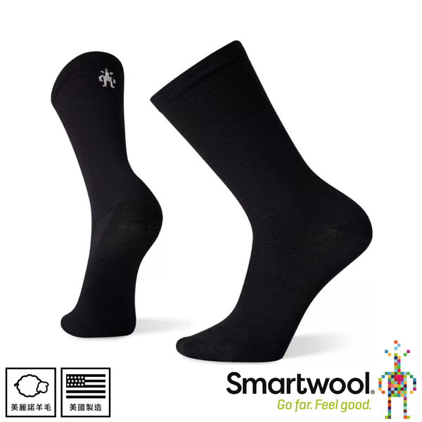 【SmartWool 美國 全輕量減震徒步內裏中長襪《黑》】SW001650/羊毛襪/運動襪/戶外襪/機能襪