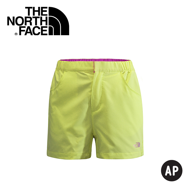 【The North Face 女 SCafe短褲 哈瑪奇黃】NF00CZR4/短褲/休閒短褲